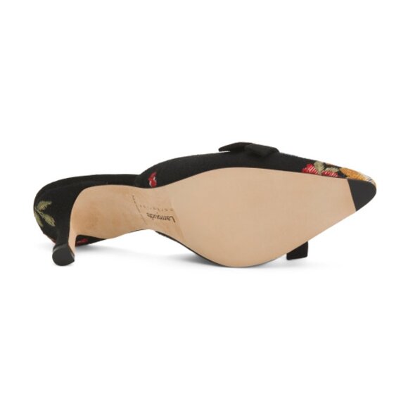 LARROUDE Handmade In Brazil Floral Embroidered Markarian Mules - Picture 3 of 3